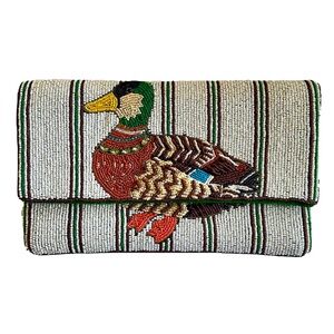 Duck Crossbody Clutch Bag, Lily Posh Beaded Bag